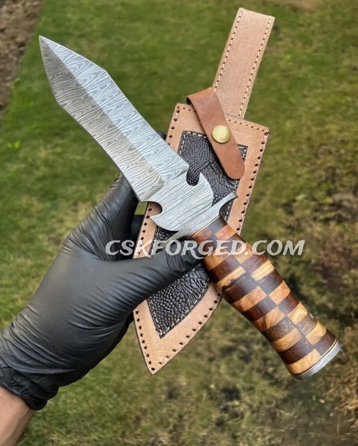 12.0” Frank Nitti Mini Damascus Sword cskforged