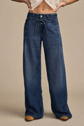 [146333-420] WOMENS LUCKY BRAND LUCKY LEGEND LIQUID DENIM LUXE PALAZZO rubbersoled