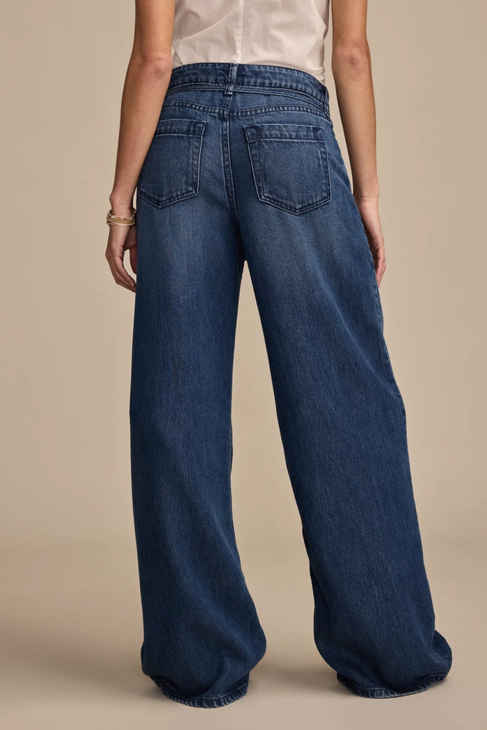 [146333-420] WOMENS LUCKY BRAND LUCKY LEGEND LIQUID DENIM LUXE PALAZZO rubbersoled