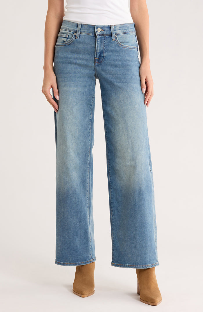 [147959-973] WOMENS LUCKY BRAND MID RISE SWEET WIDE LEG - FAIRMONT rubbersoled