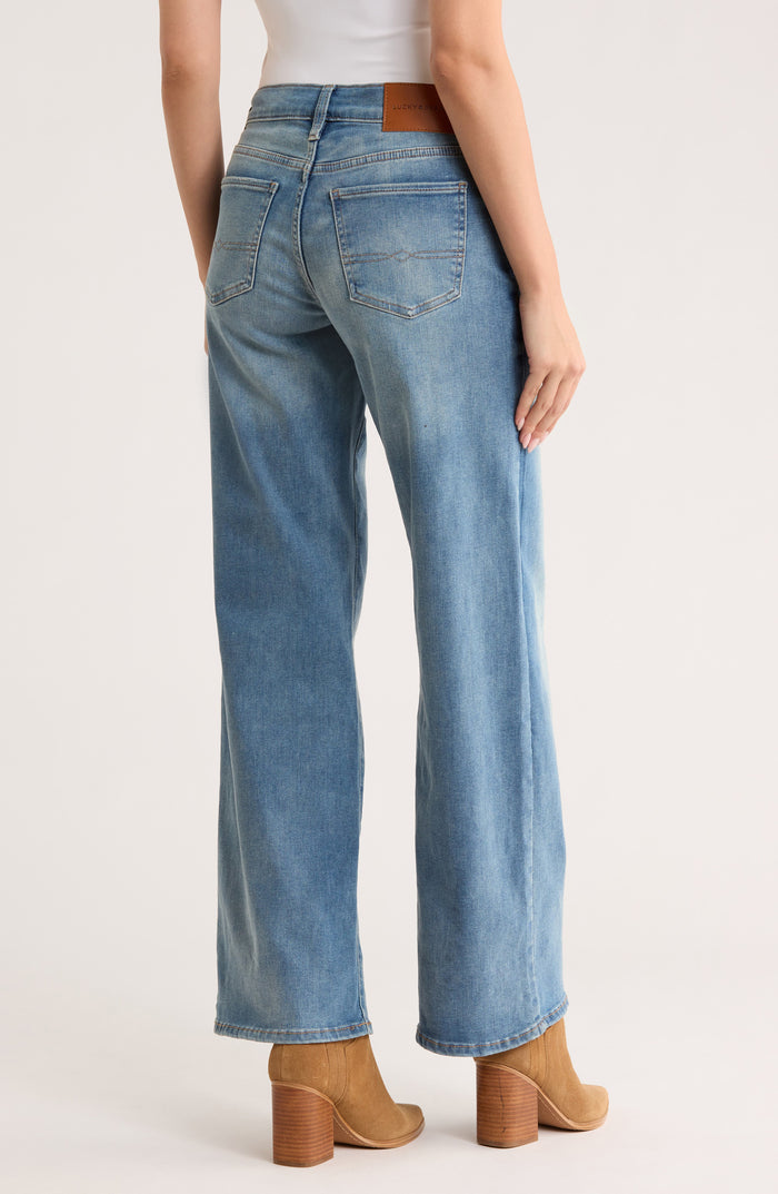 [147959-973] WOMENS LUCKY BRAND MID RISE SWEET WIDE LEG - FAIRMONT rubbersoled