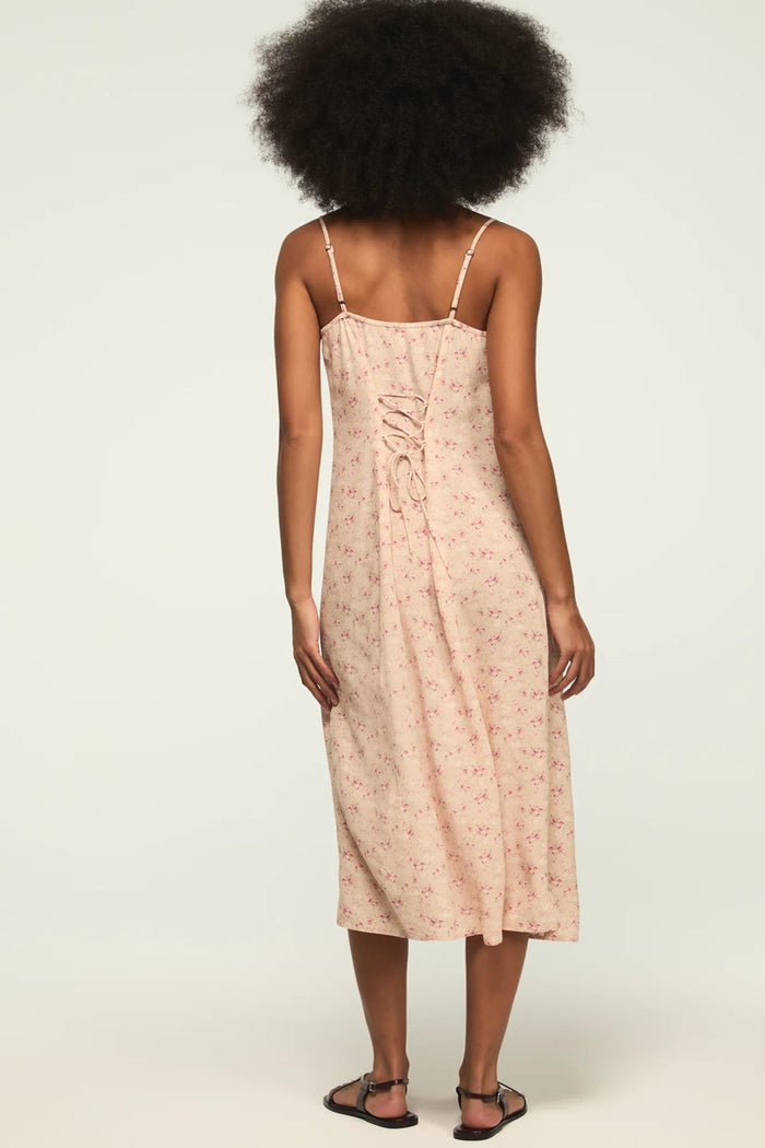 [158103-690] WOMENS LUCKY BRAND FESTIVAL PRINTED SIMONE SLIP DRESS rubbersoled