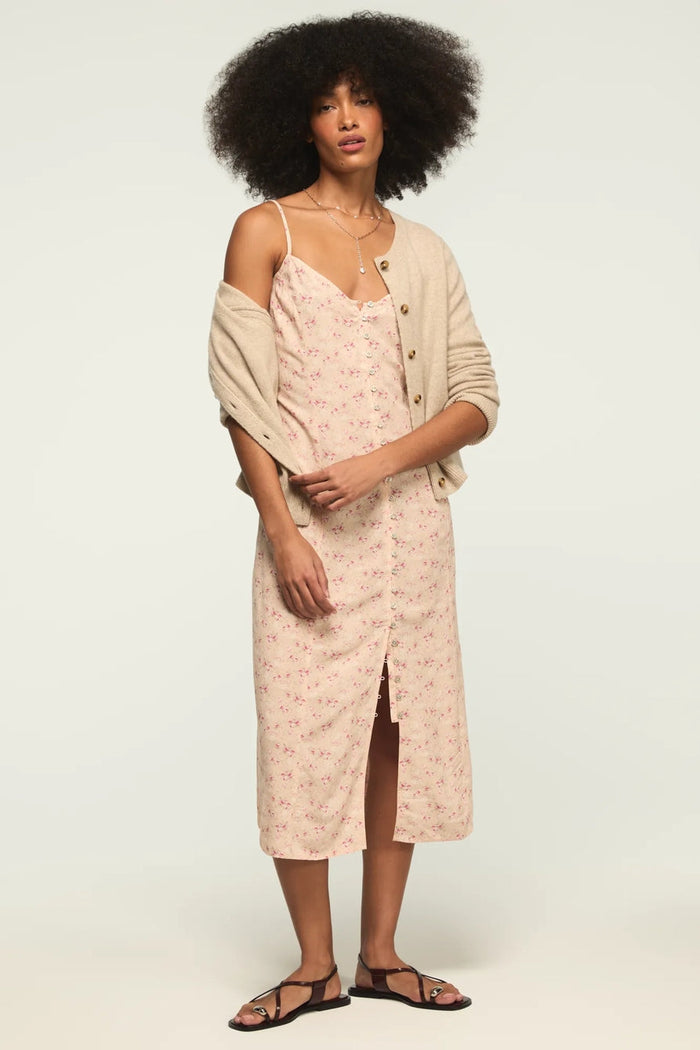[158103-690] WOMENS LUCKY BRAND FESTIVAL PRINTED SIMONE SLIP DRESS rubbersoled