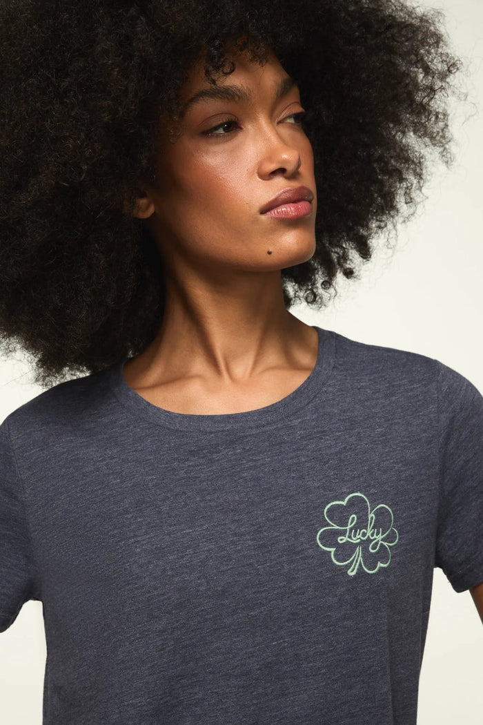 [163209-010] WOMENS LUCKY BRAND LUCKY CLOVER CLASSIC CREW - ODYSSEY GRAY rubbersoled
