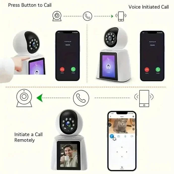 2-Pack: 2K Indoor Security Camera | 2-Way Audio & Video Call + Night Vision DailySale