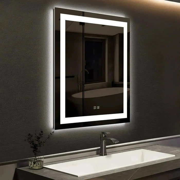 20 x 28  Inch Center Glow LED Bathroom Mirror HAUSVITA