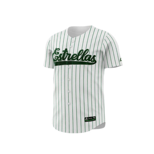 2024 - 2025 OFFICIAL Estrellas Orientales Full Button Jersey - Pinstripe Peligro Sports