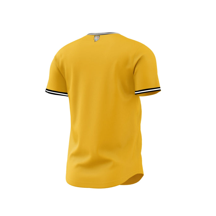 2024-2025 OFFICIAL Aguilas Cibaeñas Full Button Jersey - Gold Peligro Sports