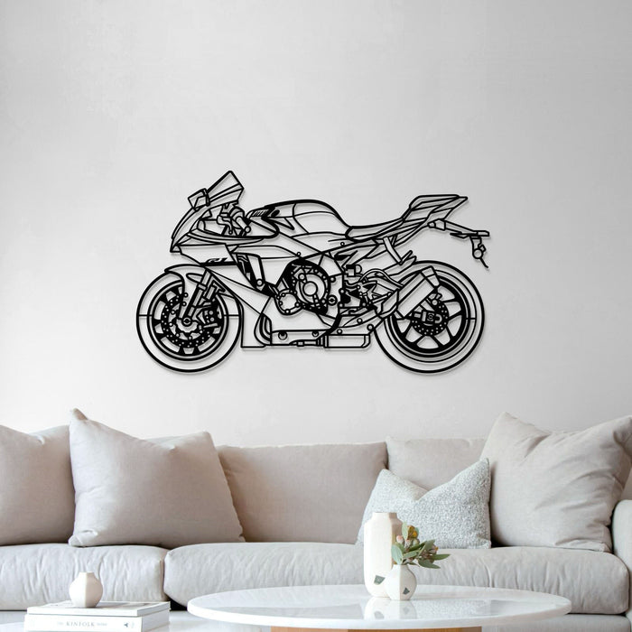 2024 YZF-R1 Metal Motorcycle Wall Art - MT1424 Modello Turbo