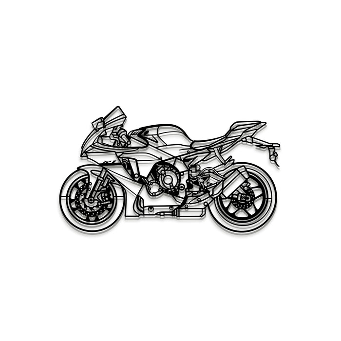 2024 YZF-R1 Metal Motorcycle Wall Art - MT1424 Modello Turbo