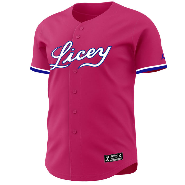 2025-2026 Official Licey Pink Edition Jersey Arrieta - Men's LIDOM Baseball Peligro Sports