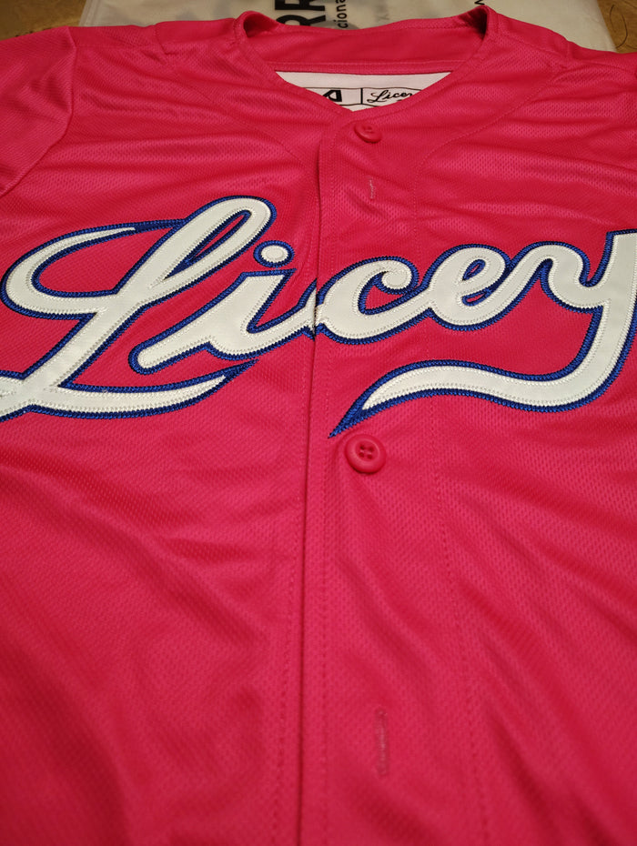 2025-2026 Official Licey Pink Edition Jersey Arrieta - Men's LIDOM Baseball Peligro Sports