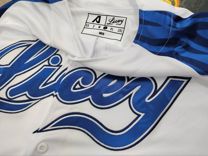 2025-2026 Official Tigres del Licey Full Button Baseball Jersey – Adult Size Peligro Sports