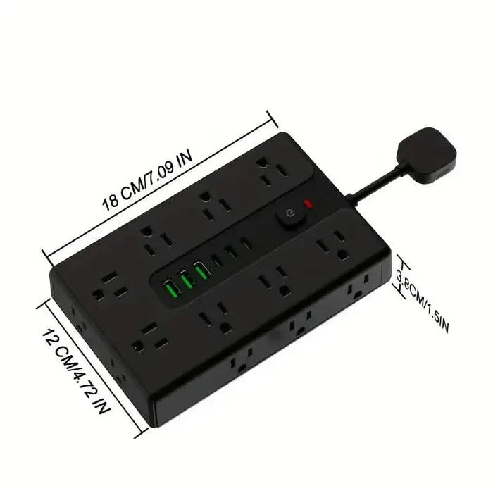 22-in-1 Multi-Functional Power Strip – 16 Sockets, 3 USB-A & 3 USB-C DailySale