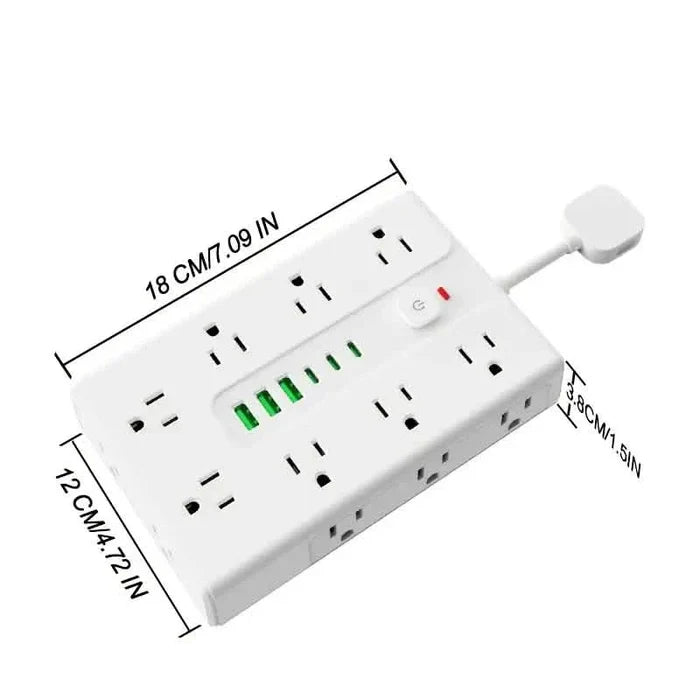 22-in-1 Multi-Functional Power Strip – 16 Sockets, 3 USB-A & 3 USB-C DailySale