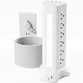 22-in-1 Power Strip Tower with 4 USB Ports & 9 AC Outlets, 10ft Extension Cable, 3-Color Night Light DailySale