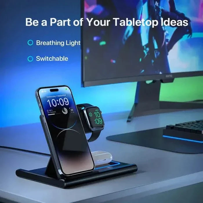 3-in-1 Multifunctional Convenient Wireless Charging Station DailySale