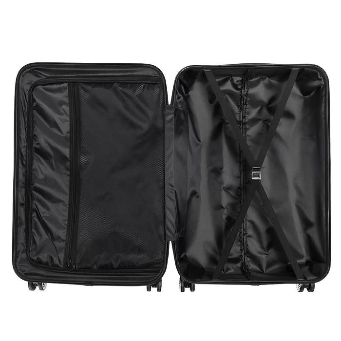 3-Piece Hard Shell Luggage Set with TSA Lock – 20/24/28 Inch 360° Spinner Wheels DailySale