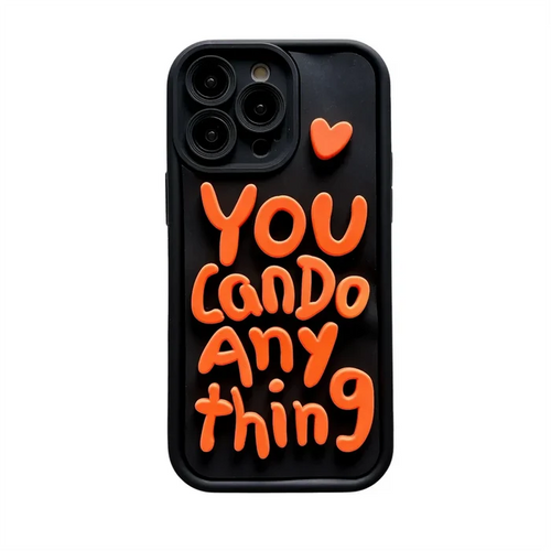 3D Fashion Word Phone Earth Pattern Phone Case PhoneShells