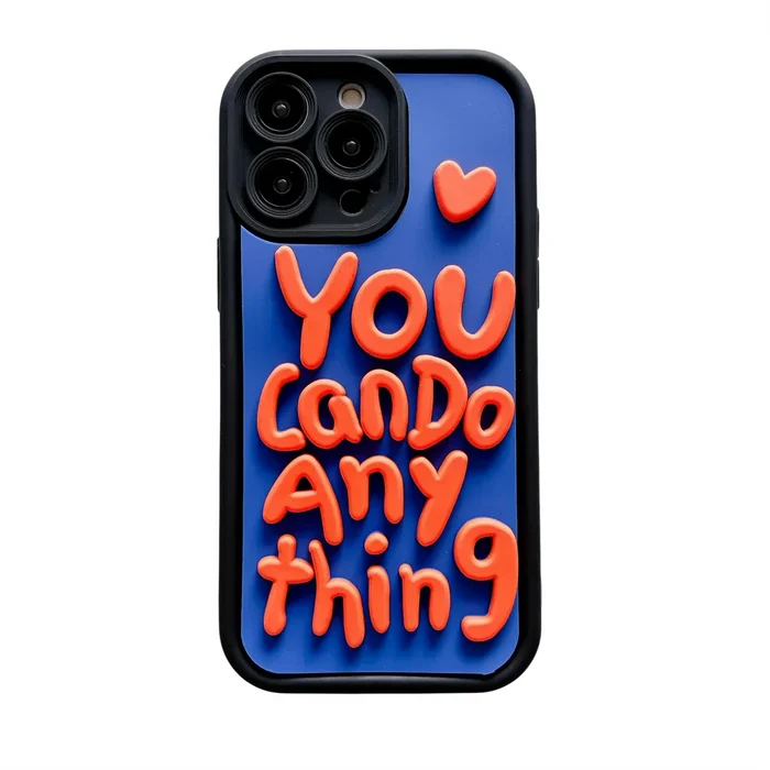 3D Fashion Word Phone Earth Pattern Phone Case PhoneShells