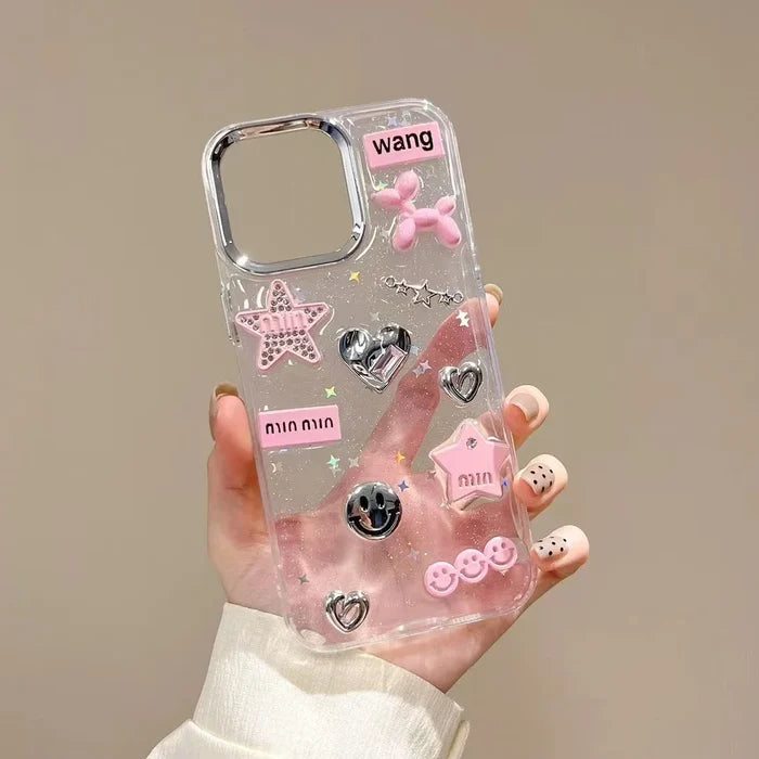 3D Love Heart Balloon Dog Phone Case PhoneShells