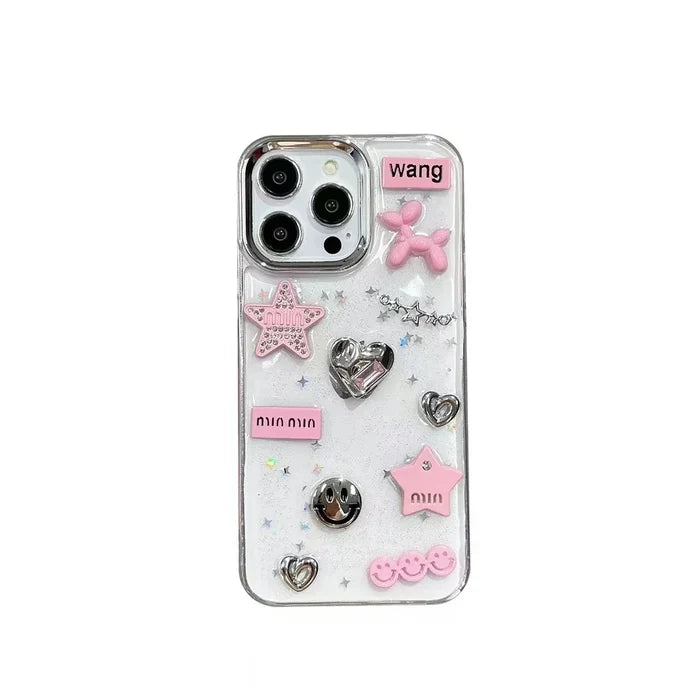 3D Love Heart Balloon Dog Phone Case PhoneShells