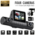 4-Channel Car DVR Dash Cam – 1080P Front, 720P Side & Rear, Night Vision DailySale
