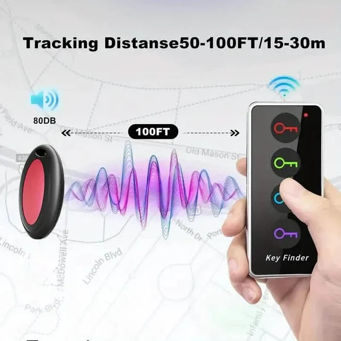 4-Key Finder with LED Flashlight: Locate Your Keys, Wallet, And Remote Control Effortlessly DailySale