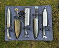 5pcs Custom made D2 Steel chef knives set cskforged