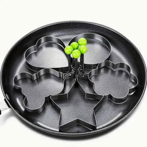 6-Pieces: Creative Stainless Steel Egg Cooking Ring Set DailySale