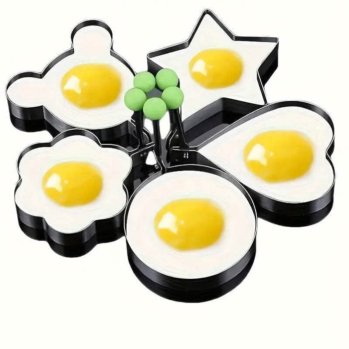 6-Pieces: Creative Stainless Steel Egg Cooking Ring Set DailySale