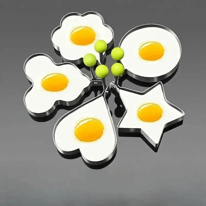 6-Pieces: Creative Stainless Steel Egg Cooking Ring Set DailySale