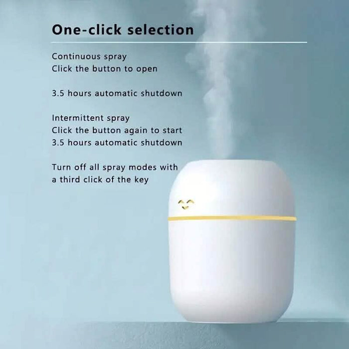 7.44Oz Portable Aromatherapy USB Powered Humidifier with LED Night Light DailySale