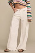 [7W15723-110] WOMENS LUCKY BRAND WIDE LEG PLEATED LIQUID DENIM LUXE PALAZZO rubbersoled