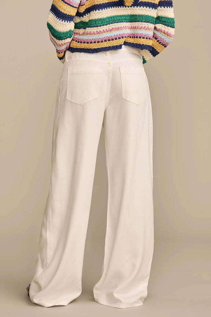 [7W15723-110] WOMENS LUCKY BRAND WIDE LEG PLEATED LIQUID DENIM LUXE PALAZZO rubbersoled
