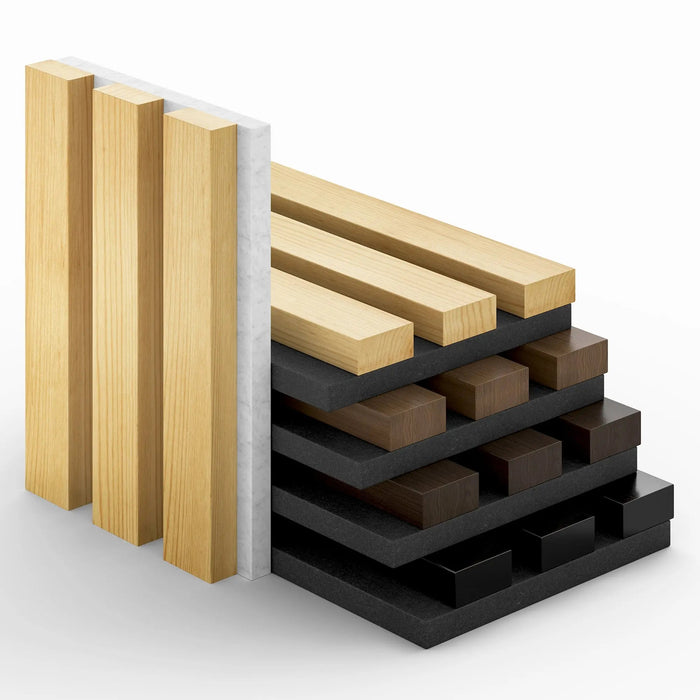 Acoustic Slat Wood Panels Full Sample Box (5 colors) HAUSVITA