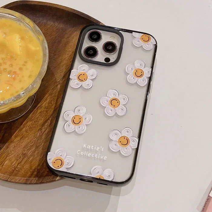 Acrylic Upgrade Border Daisy Phone Case PhoneShells