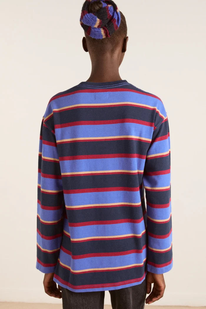 Ali Long Sleeve Tee (Blue Stripe)