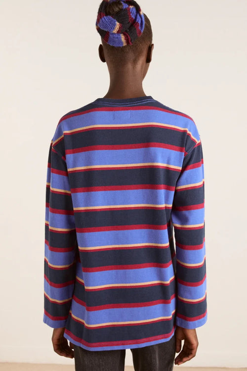 Ali Long Sleeve Tee (Blue Stripe)