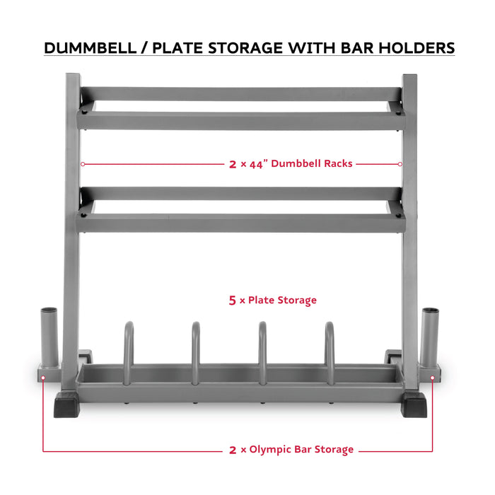 All-In-One Storage Solution, Dumbbells, Weight Plates and Barbells XMARK