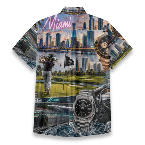 All-Over Print Men's Breathable Cotton Shirt|125GSM