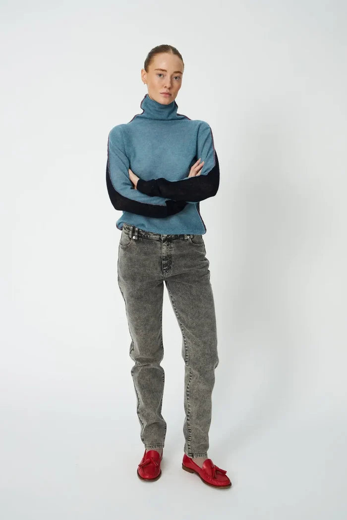 Alpaca Turtleneck (Evening Blue)