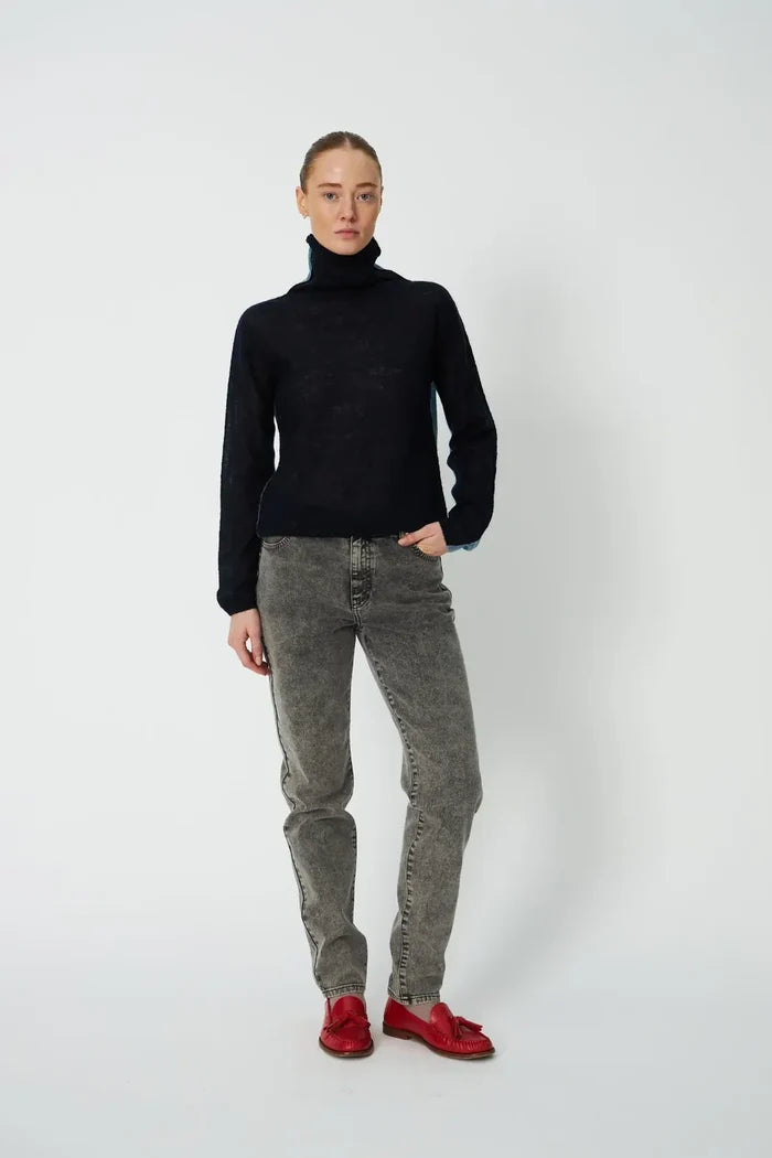 Alpaca Turtleneck (Evening Blue)