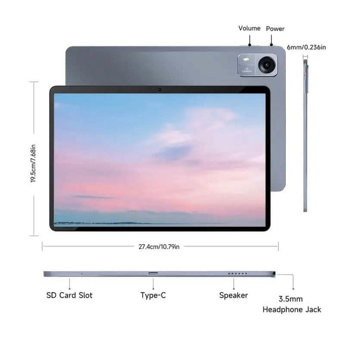 Android 14 Tablet 10.1" 12GB RAM 128GB ROM with Keyword and Mouse DailySale