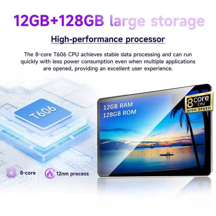 Android 14 Tablet 10.1" 12GB RAM 128GB ROM with Keyword and Mouse DailySale