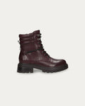 Anfibi Combat bordeaux - Vegani con zip