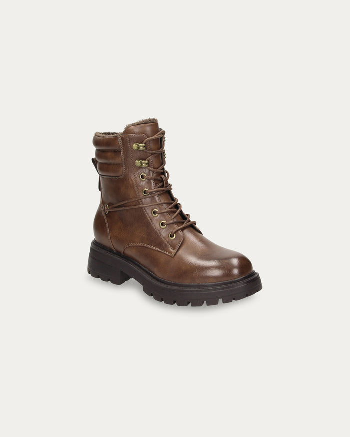 Anfibi Combat marrone - Vegani con zip