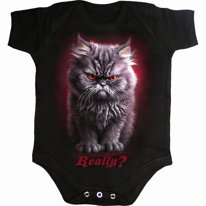 ANGER MANAGEMENT - Baby Sleepsuit Black Spiral USA