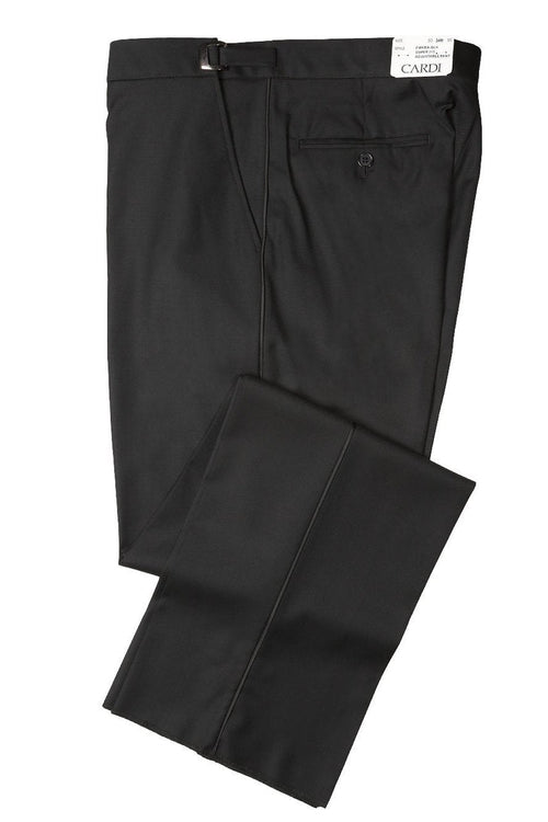 "Anthony" Black Vitale Barberis Italian Wool Tuxedo Pants Tux-USA