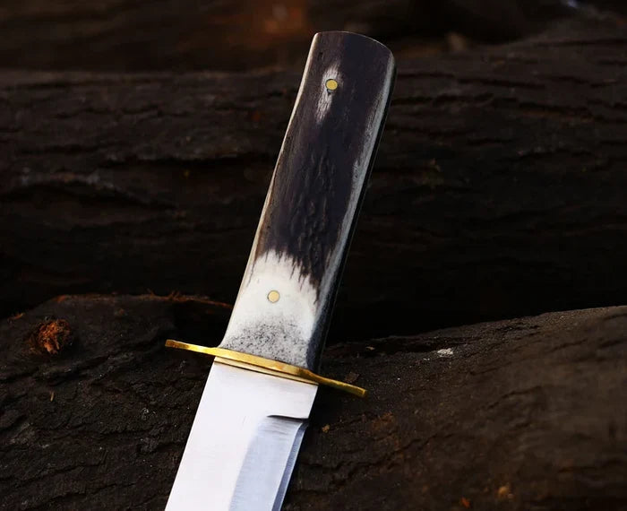 Antler Hunting Knife Handmade Stainless Steel Best Hunting Companion Knife cskforged